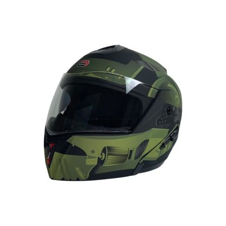 CASCO ABATIBLE RODA REVENGE VERDE MILITAR TALLA XL