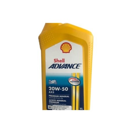 ACEITE SHELL ADVANCE AX5 20W50 MINERAL