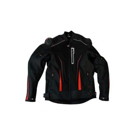 CHAMARRA DEPORTIVA R7 RACING XXL NGO/ROJ R7-111 TEXTIL