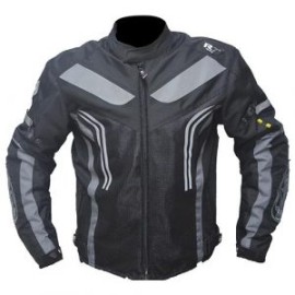 CHAMARRA DEPORTIVA R7 RACING M NGO/GRS R7-766 TEXTIL VENTILADO