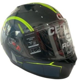 CASCO RODA CERRADO AMARILLO/AZUL AQUILA TALLA “L”