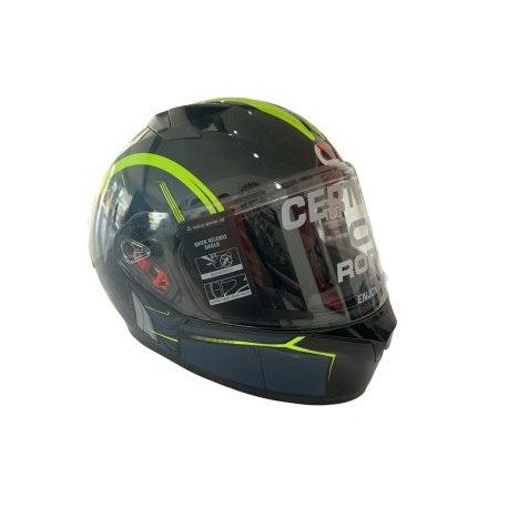 CASCO RODA CERRADO AMARILLO/AZUL AQUILA TALLA “L”